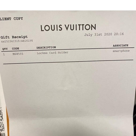 Authentic Louis Vuitton Lockme cardholder. - Picture 6 of 6
